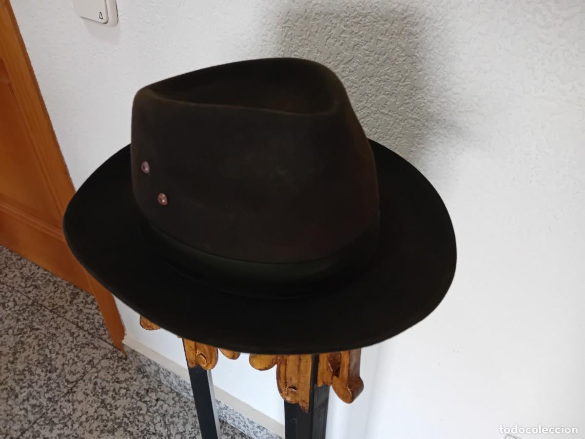 Antig&uuml;edades: Sombrero de pa&ntilde;o antiguo marca Super - Foto 1