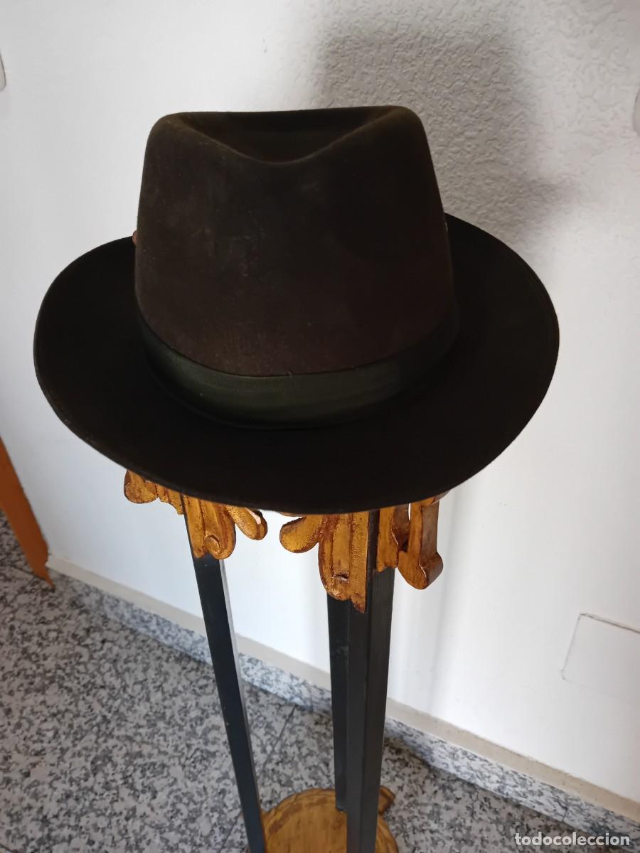 Antig&uuml;edades: Sombrero de pa&ntilde;o antiguo marca Super - Foto 2