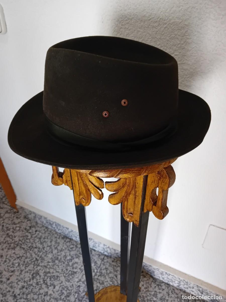 Antig&uuml;edades: Sombrero de pa&ntilde;o antiguo marca Super - Foto 3