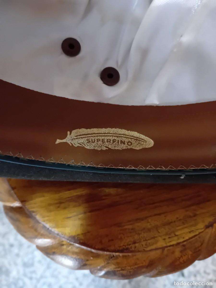 Antig&uuml;edades: Sombrero de pa&ntilde;o antiguo marca Super - Foto 6