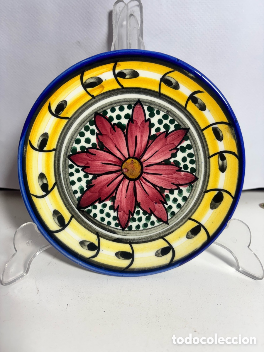 Antig&uuml;edades: Plato de cer&aacute;mica decorado - Foto 1