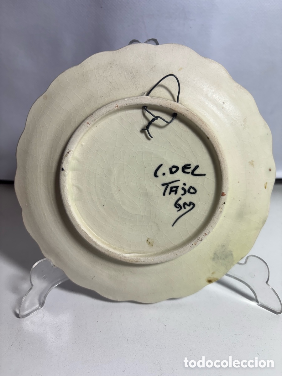 Antig&uuml;edades: Plato de cer&aacute;mica decorado - Foto 3