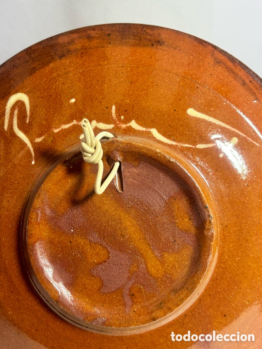 Antig&uuml;edades: Plato de cer&aacute;mica decorado - Foto 4