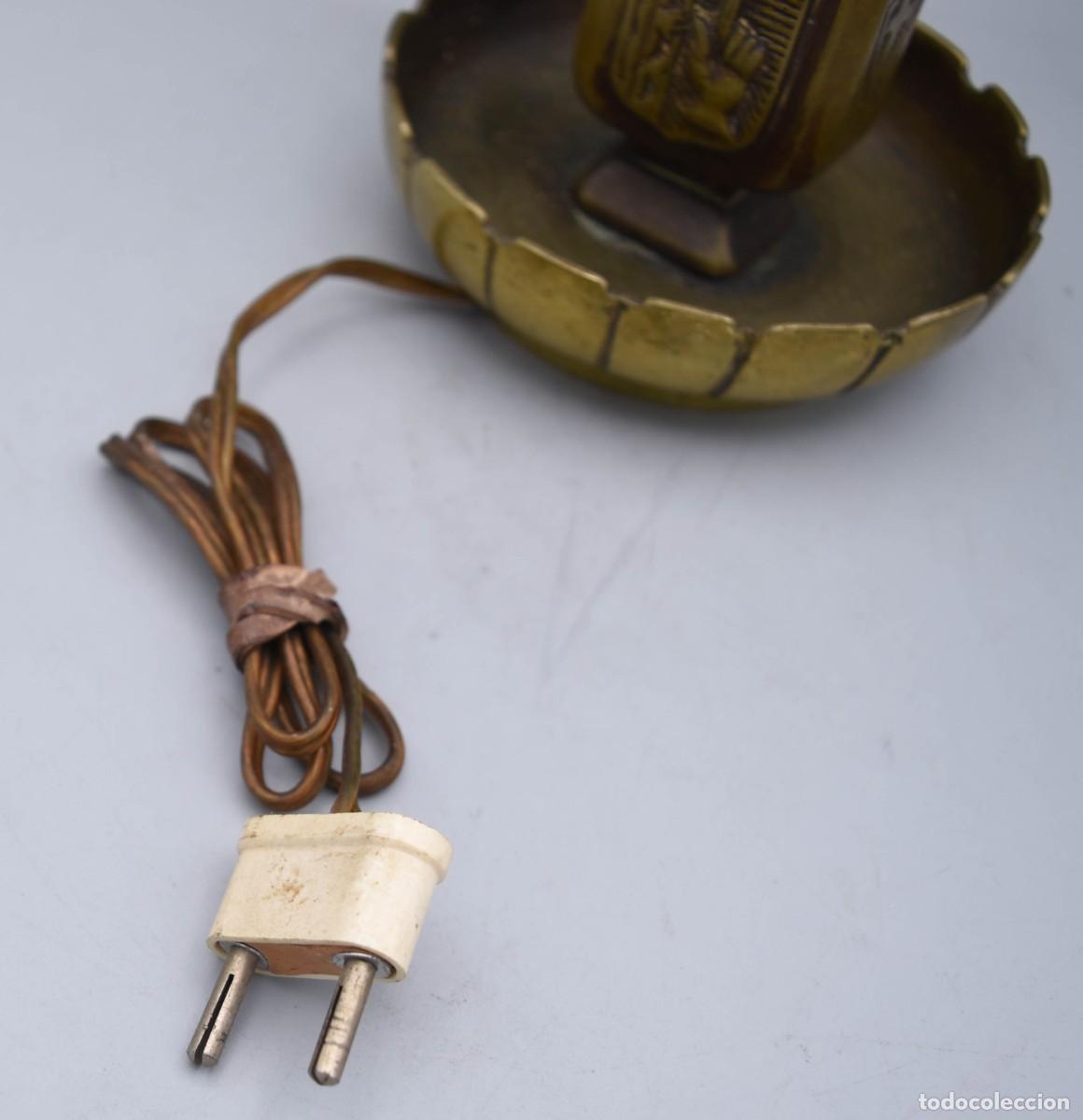 Antig&uuml;edades: L&aacute;mpara con dise&ntilde;o poco com&uacute;n - Bronce, lat&oacute;n - Foto 7