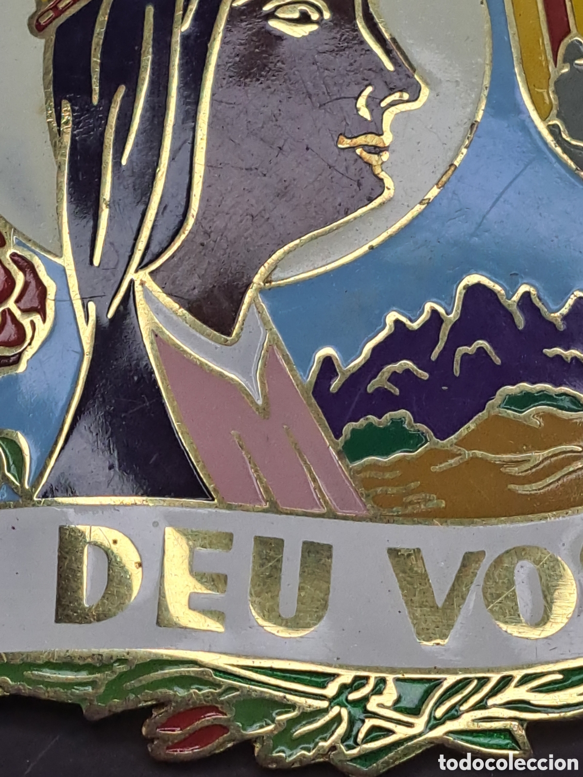 Antig&uuml;edades: PLACA ESMALTADA DE MONTSERRAT DEU VOS GUARD - Foto 7