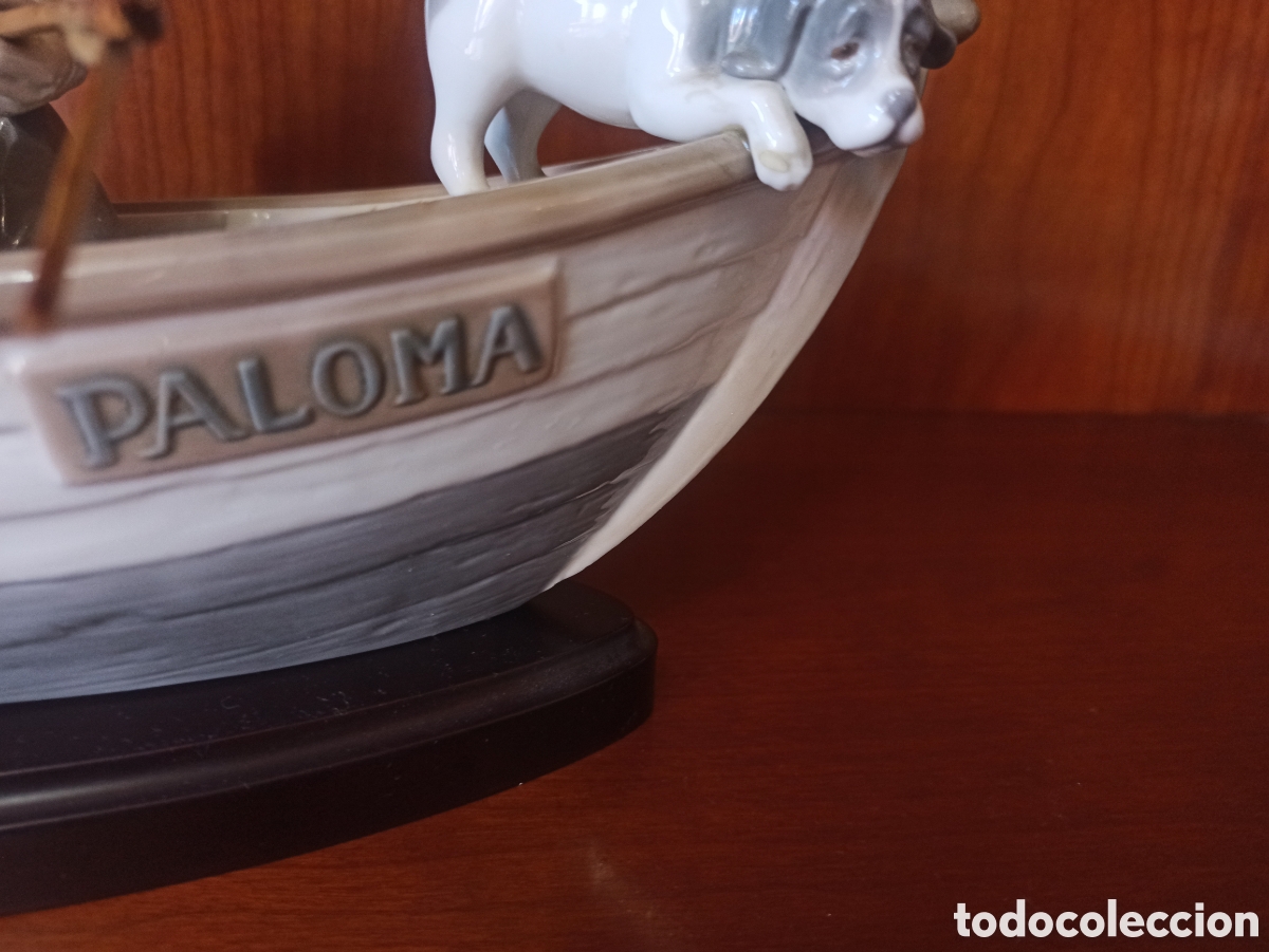 Antig&uuml;edades: Porcelana Lladr&oacute; Pesca en Barca - Foto 9