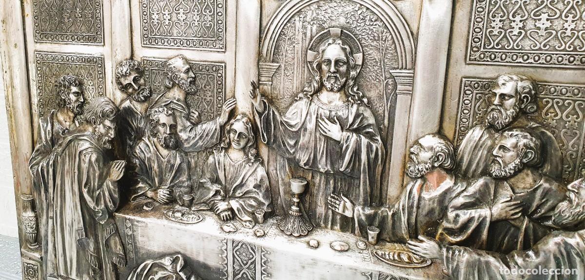 Antig&uuml;edades: - ULTIMA CENA LATON REPUJADO - Foto 1