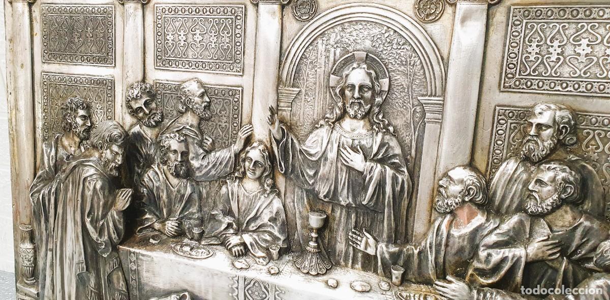 Antig&uuml;edades: - ULTIMA CENA LATON REPUJADO - Foto 3