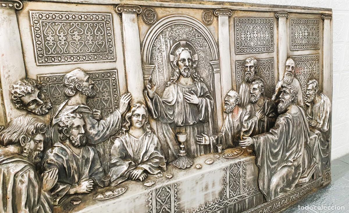 Antig&uuml;edades: - ULTIMA CENA LATON REPUJADO - Foto 4