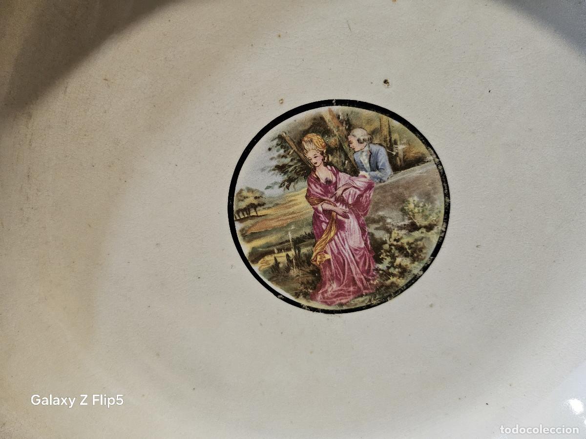Antig&uuml;edades: plato grande de ceramica - Foto 2