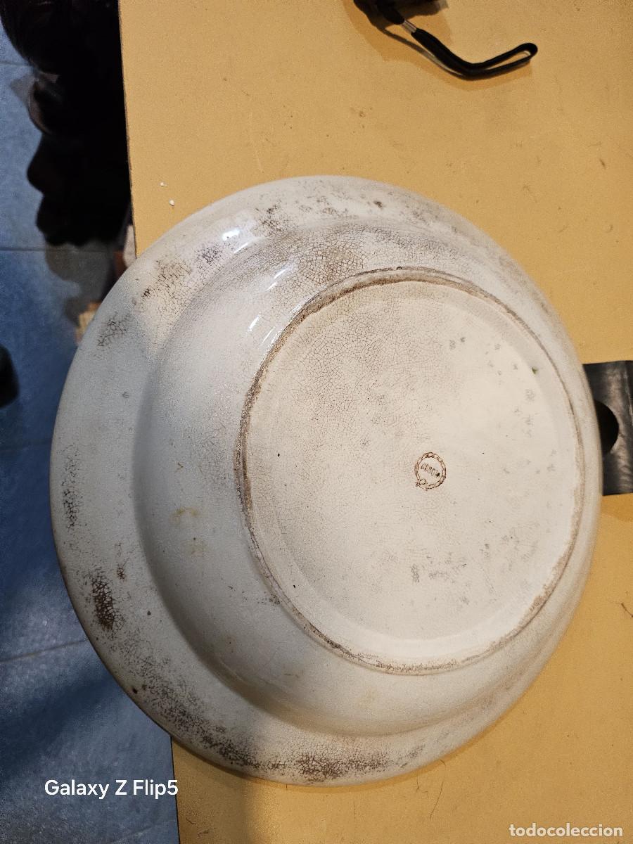 Antig&uuml;edades: plato grande de ceramica - Foto 3