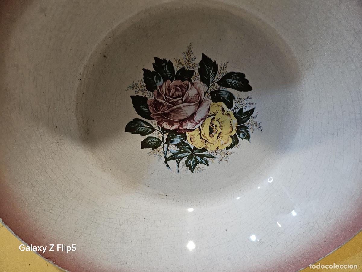 Antig&uuml;edades: lebrillo de ceramica portuguesa - Foto 2