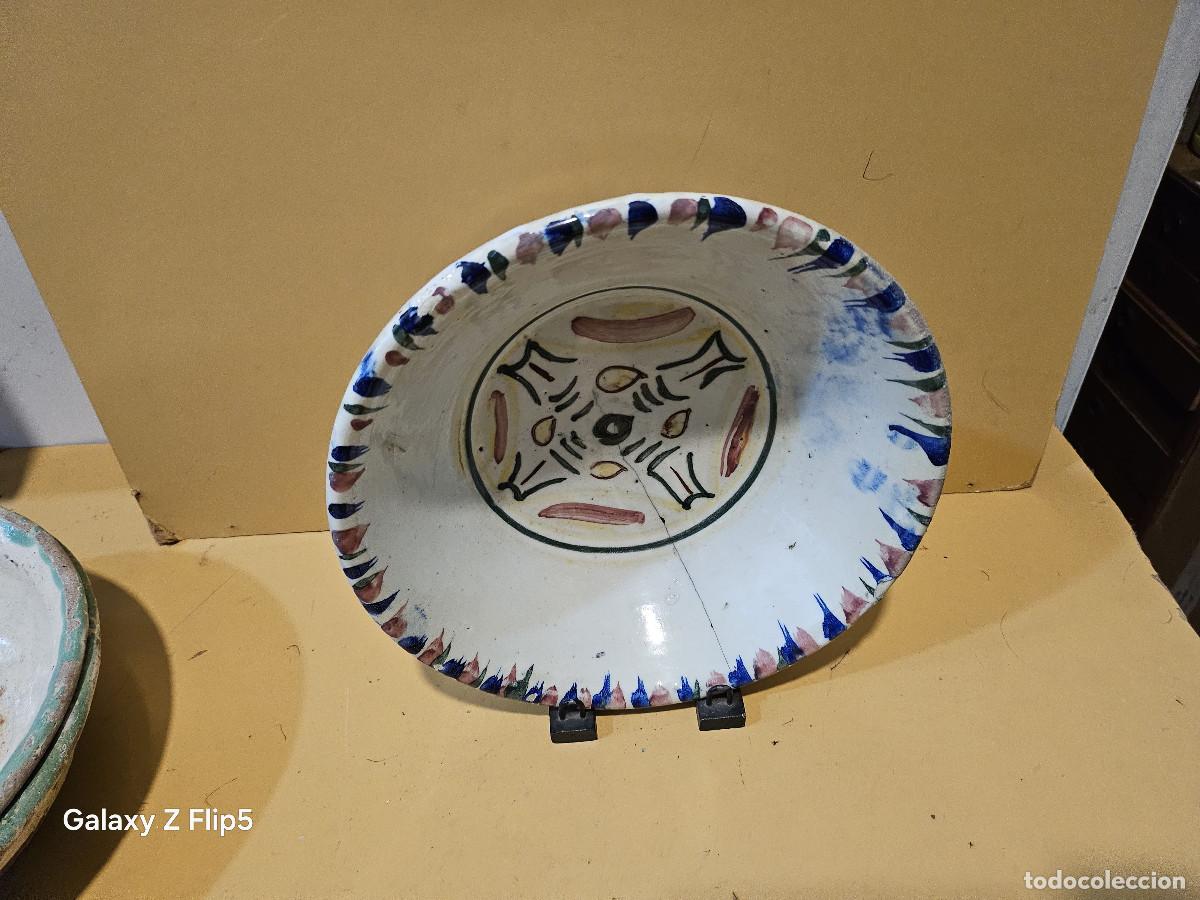 Antig&uuml;edades: lebrillo de ceramica antigua - Foto 1