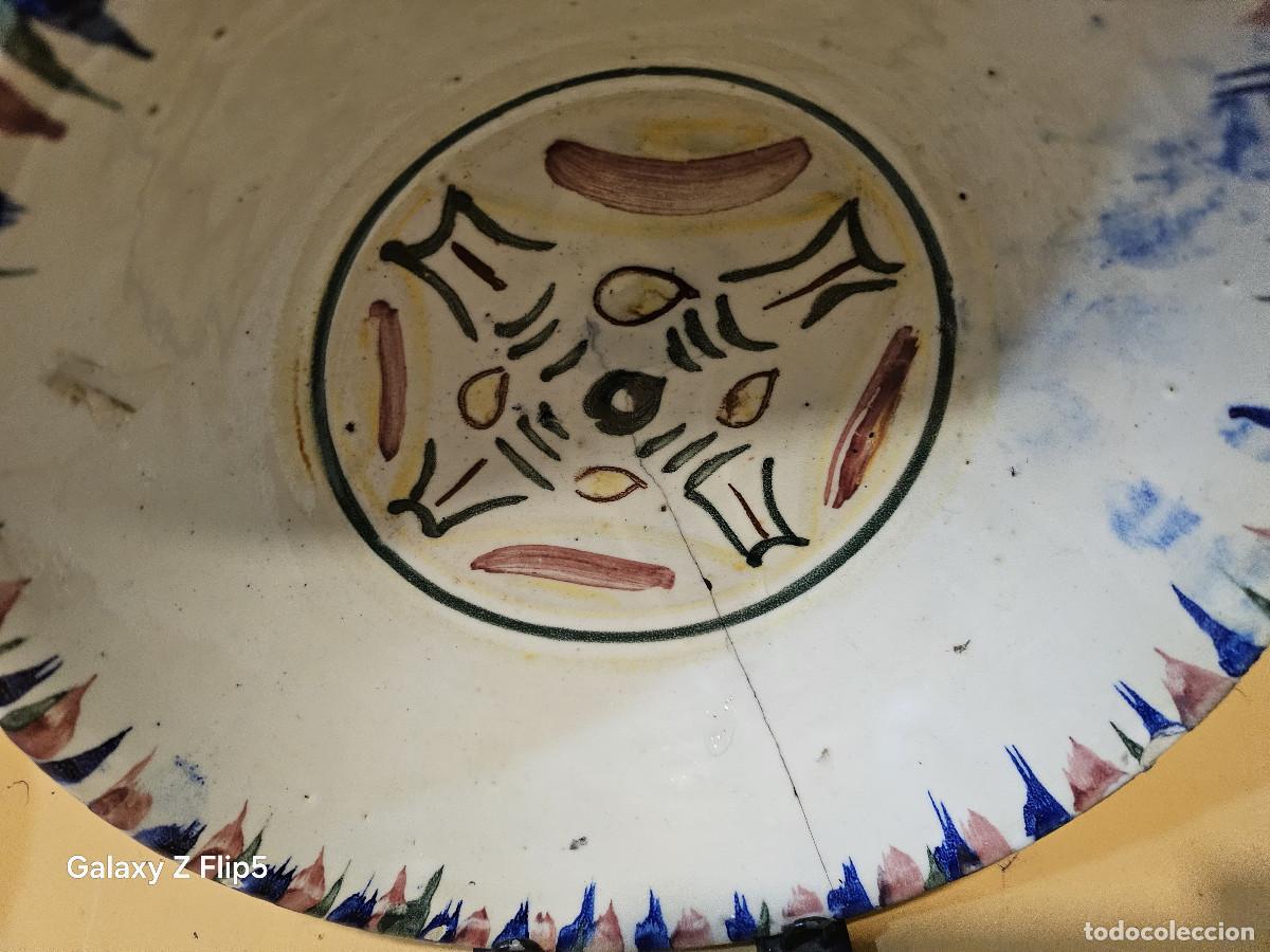 Antig&uuml;edades: lebrillo de ceramica antigua - Foto 2