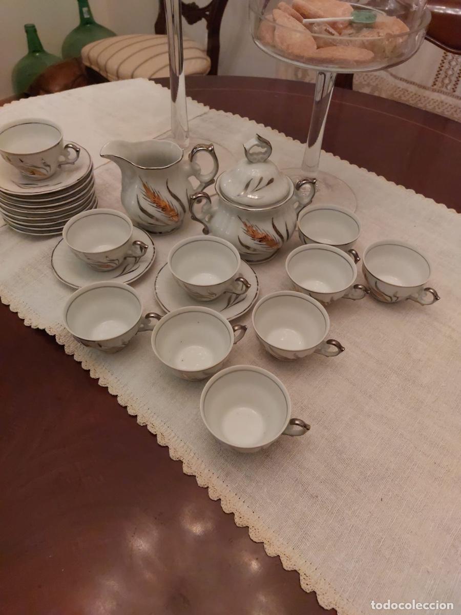 Antig&uuml;edades: JUEGO DE CAFE DE PORCELANA - Foto 2