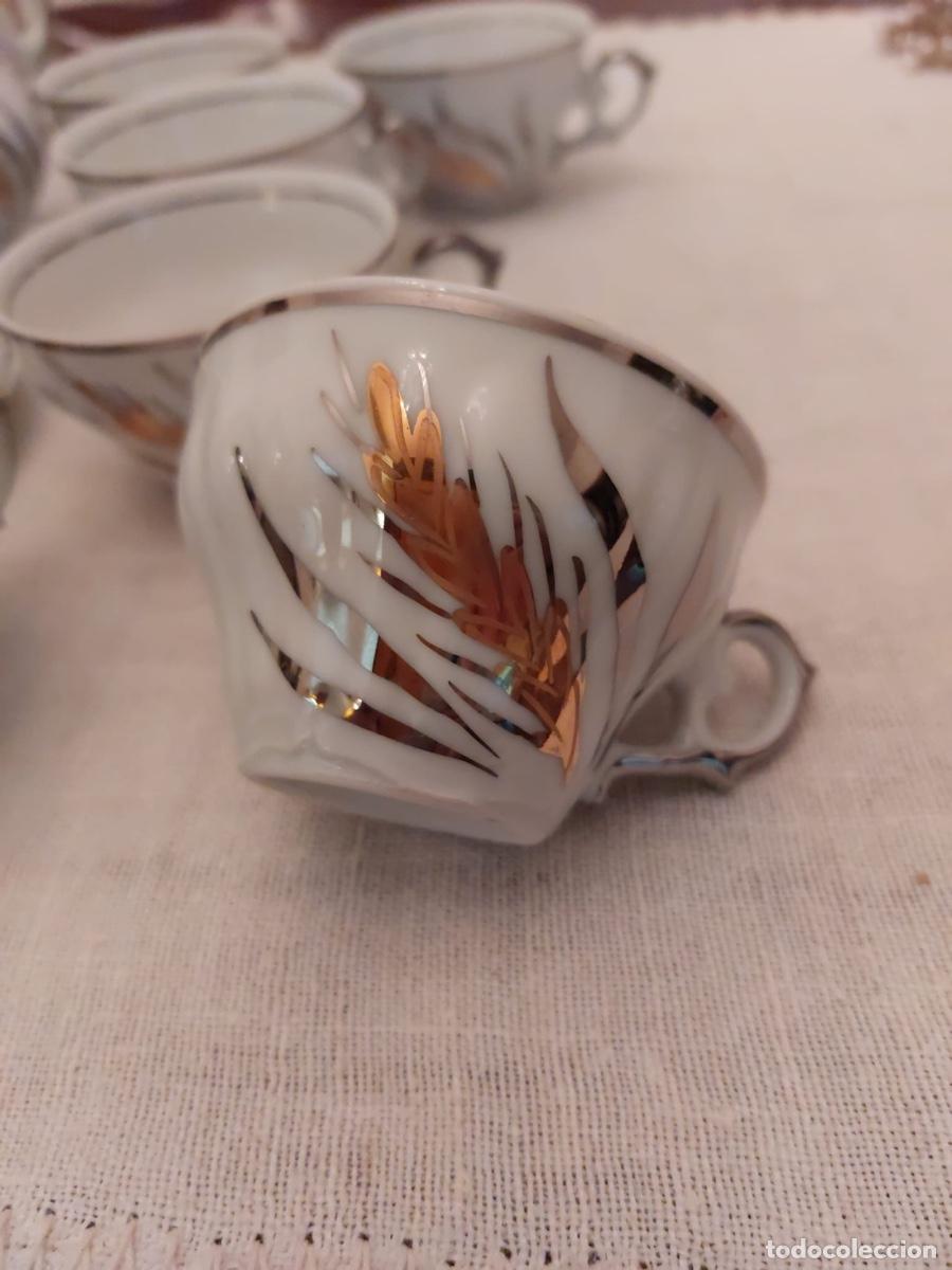Antig&uuml;edades: JUEGO DE CAFE DE PORCELANA - Foto 3