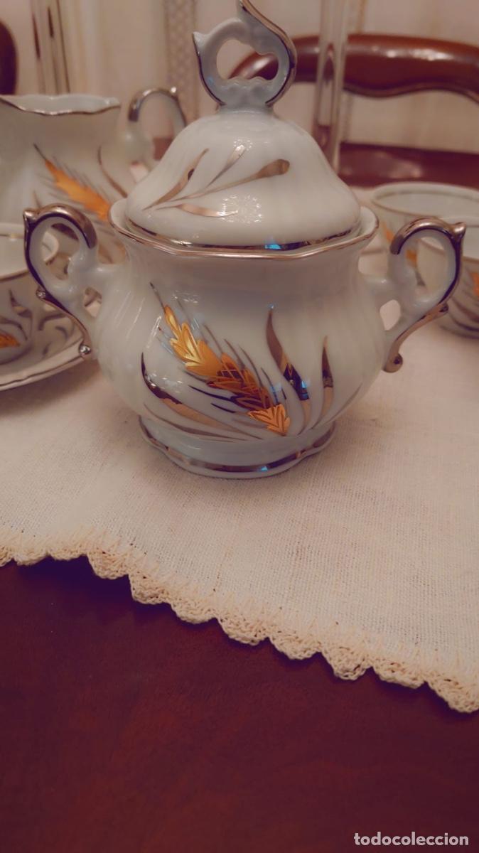 Antig&uuml;edades: JUEGO DE CAFE DE PORCELANA - Foto 5