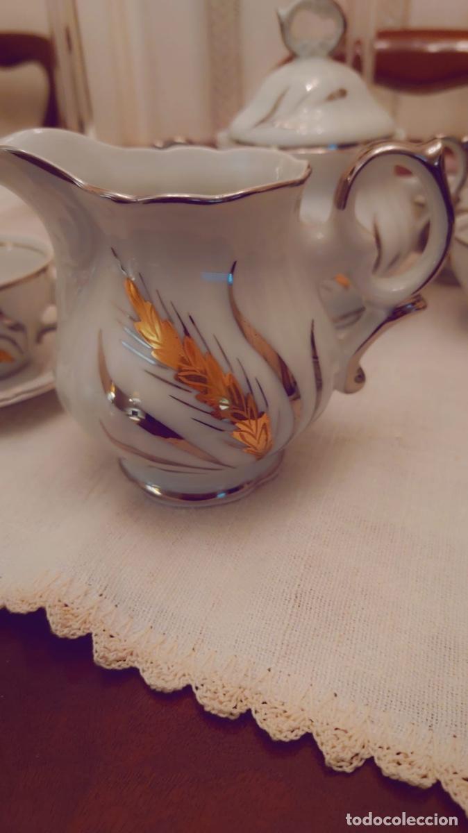 Antig&uuml;edades: JUEGO DE CAFE DE PORCELANA - Foto 6