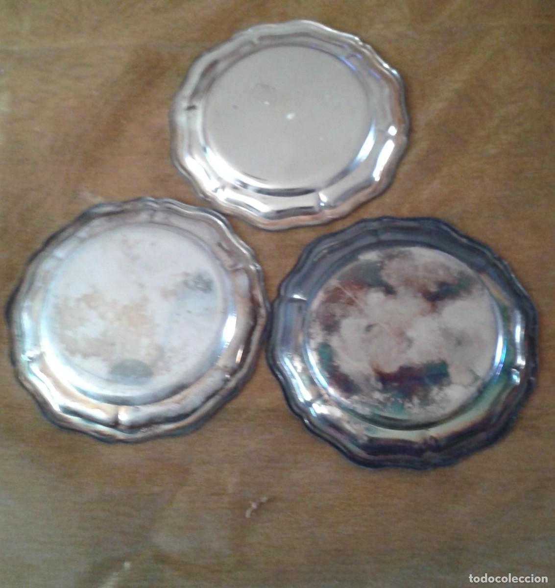 Antig&uuml;edades: BANDEJAS O PEQUE&Ntilde;OS PLATITOS DE PLATA - Foto 3