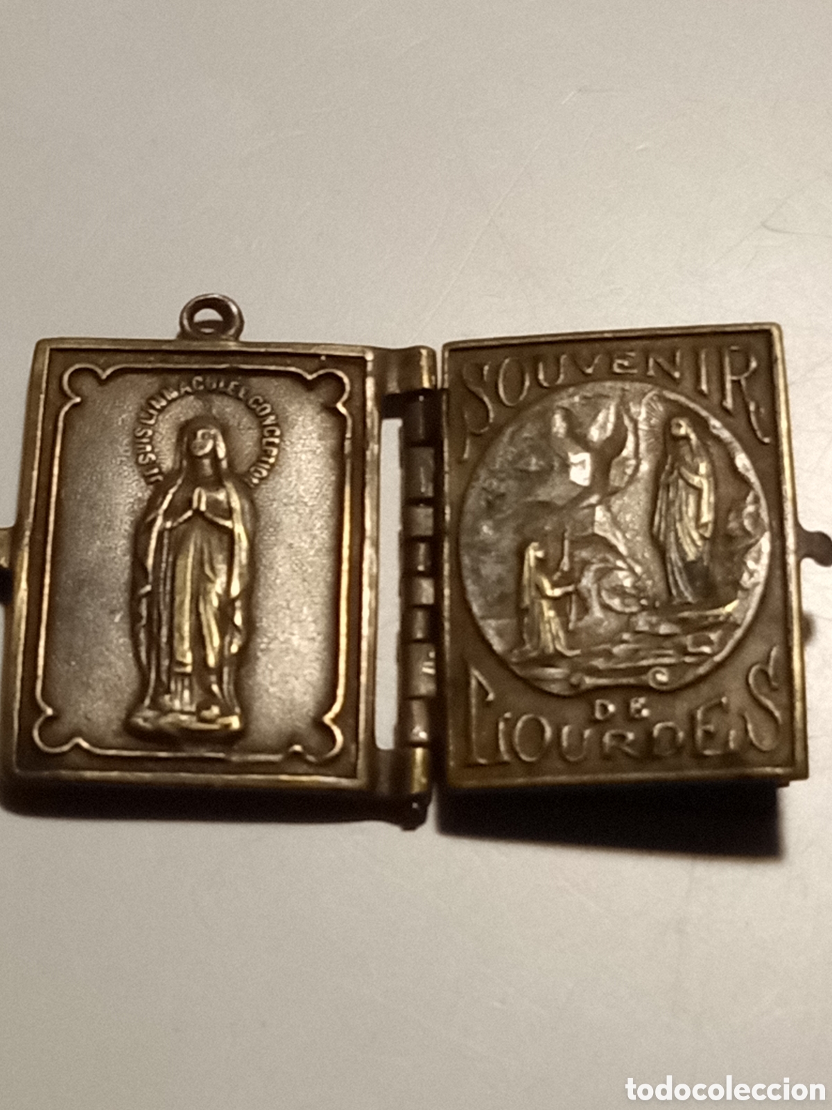 Antig&uuml;edades: Souvenir de Lourdes antiguo - Foto 8