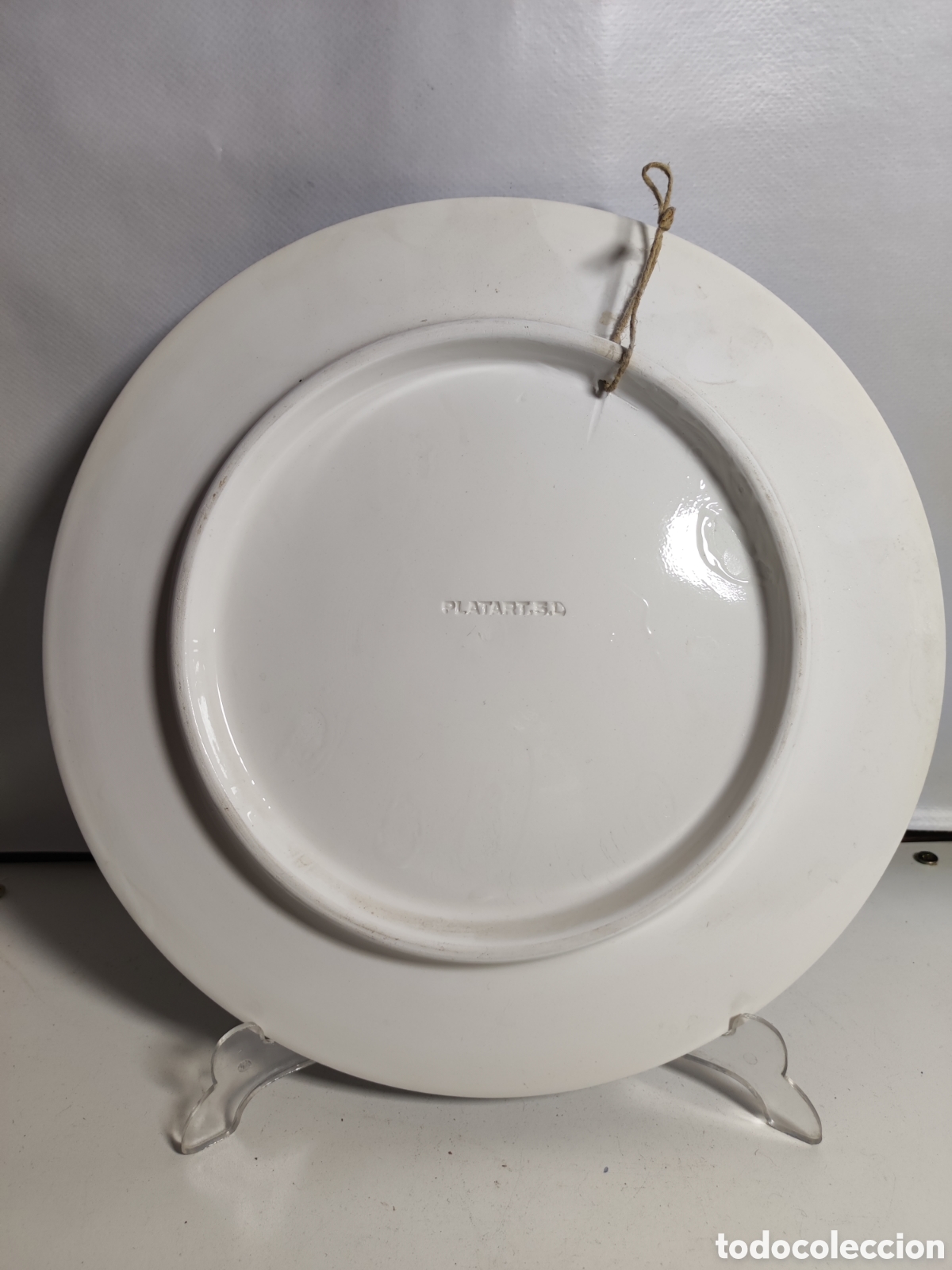 Antig&uuml;edades: Plato de cer&aacute;mica firmado cerconca - Foto 4