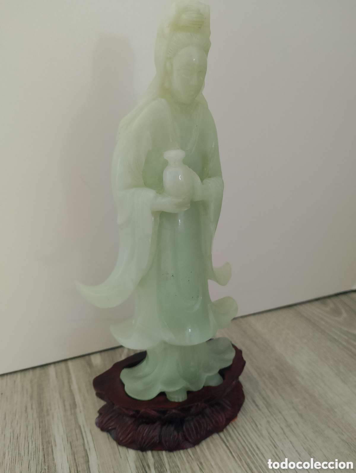 Antig&uuml;edades: FIGURA ORIENTAL CHINA JADE. - Foto 2