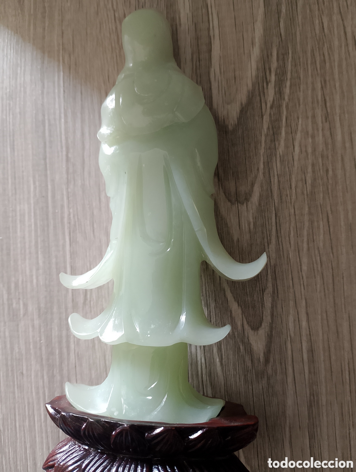 Antig&uuml;edades: FIGURA ORIENTAL CHINA JADE. - Foto 4