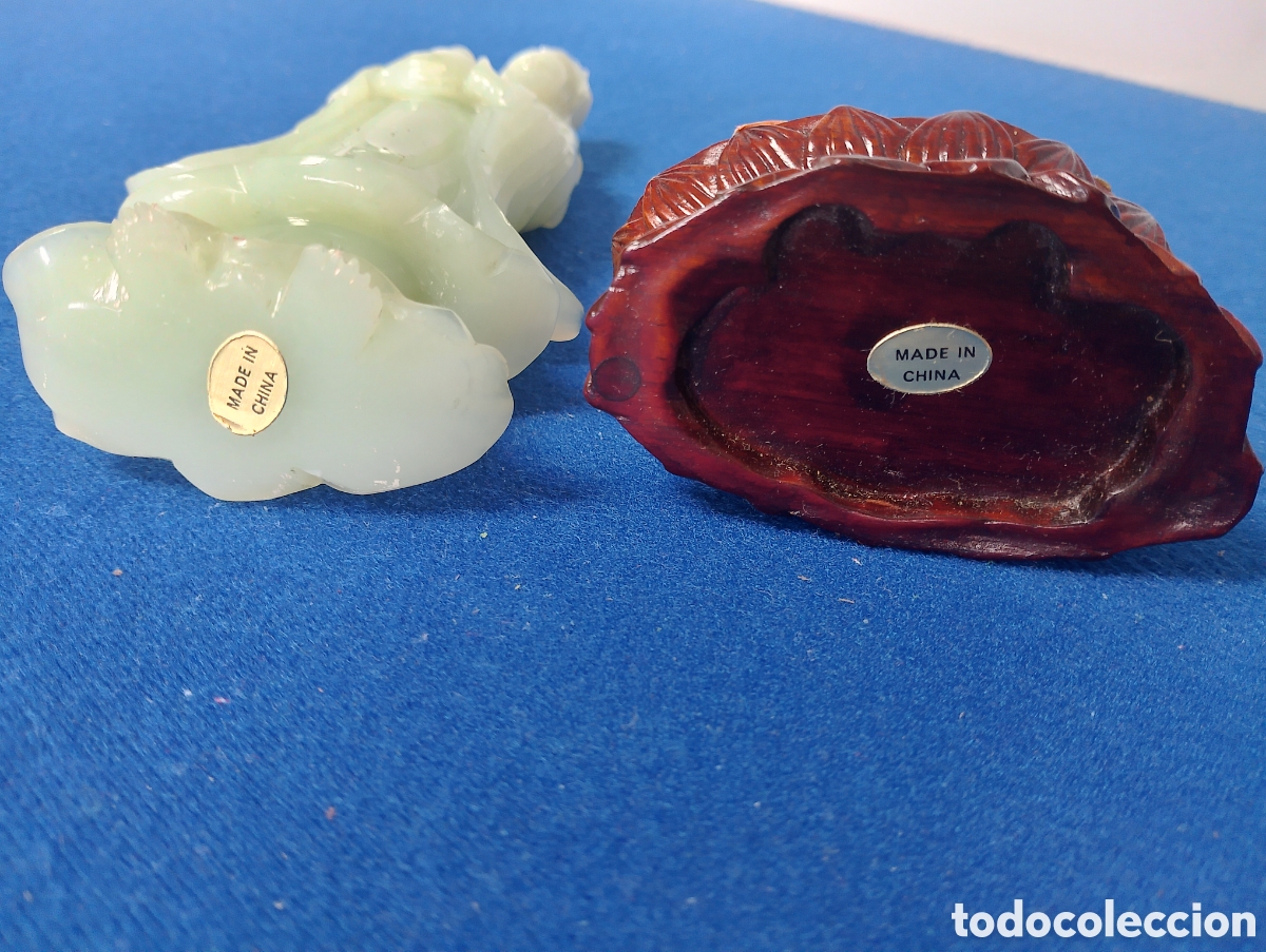 Antig&uuml;edades: FIGURA ORIENTAL CHINA JADE. - Foto 5