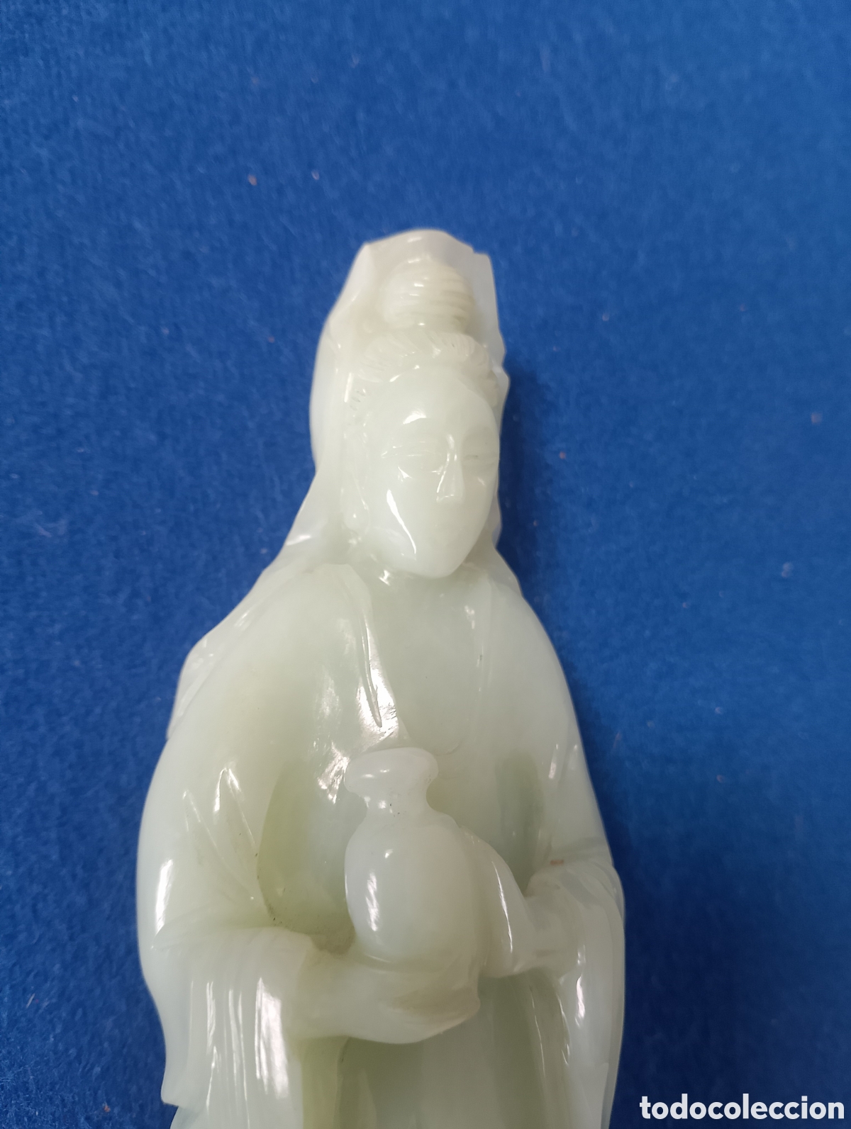 Antig&uuml;edades: FIGURA ORIENTAL CHINA JADE. - Foto 6