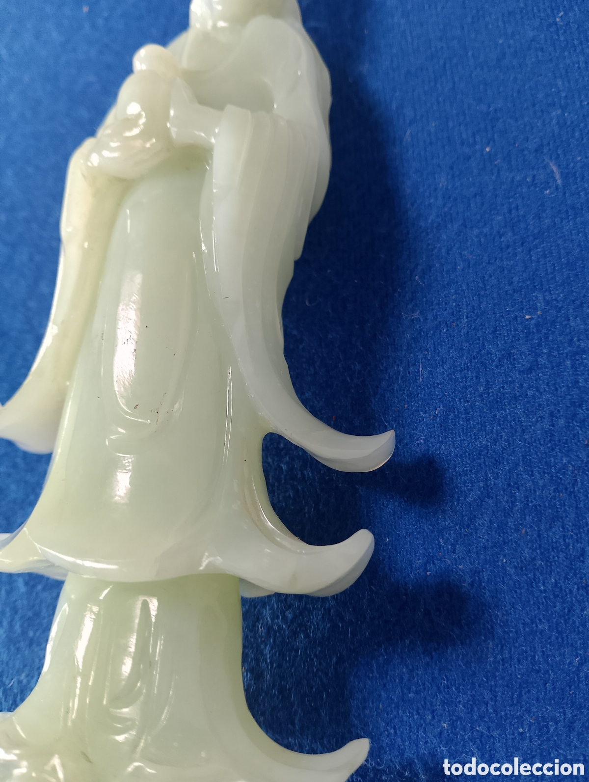Antig&uuml;edades: FIGURA ORIENTAL CHINA JADE. - Foto 7