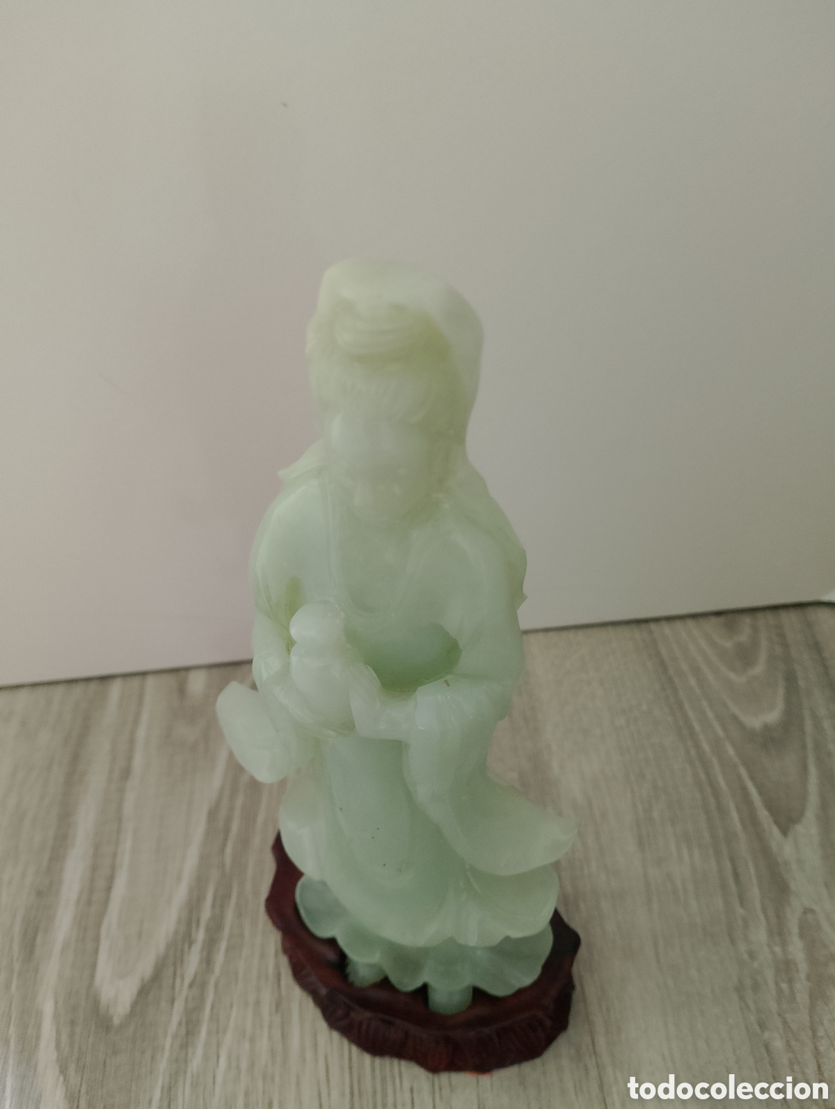 Antig&uuml;edades: FIGURA ORIENTAL CHINA JADE. - Foto 9