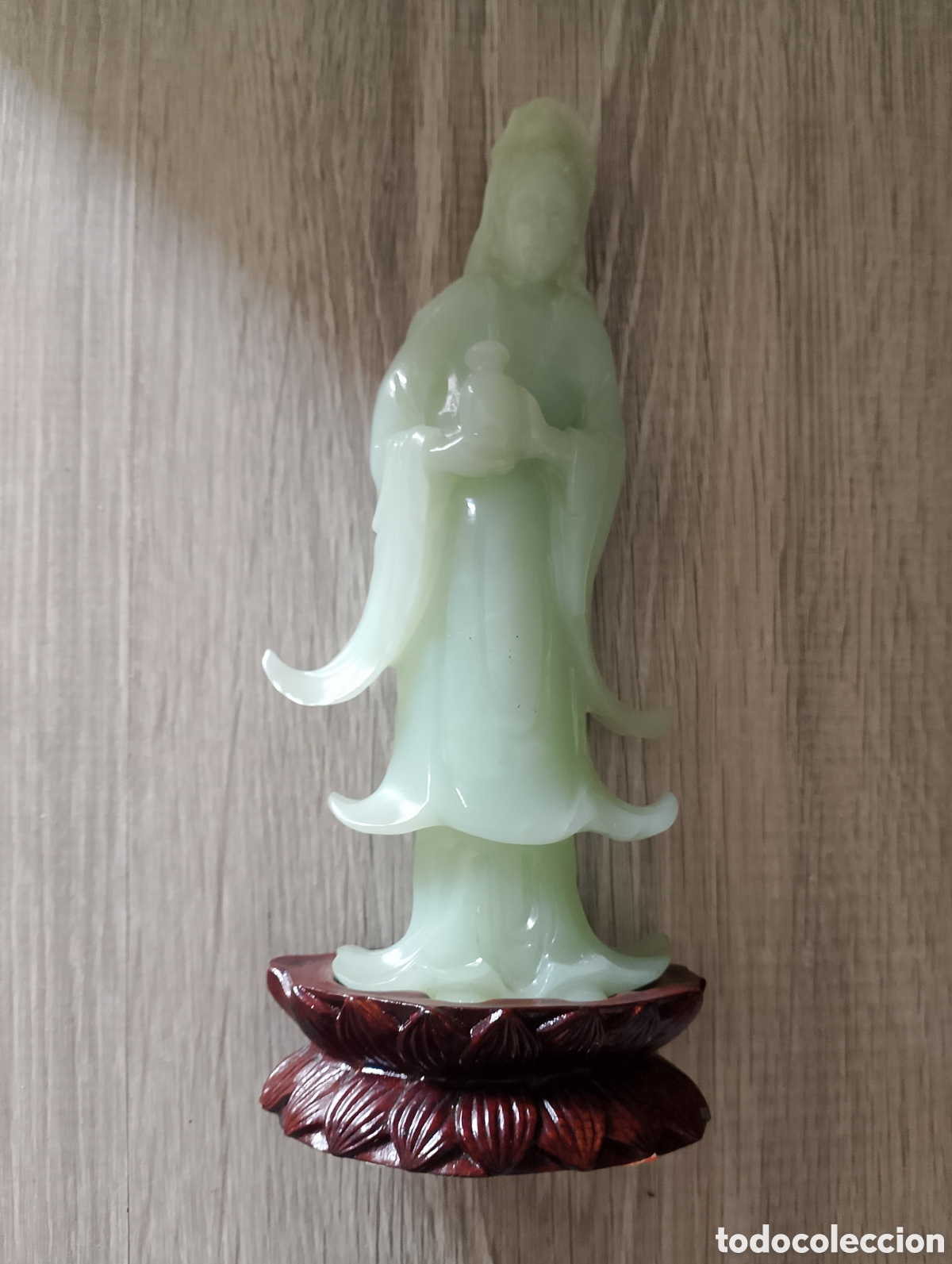 Antig&uuml;edades: FIGURA ORIENTAL CHINA JADE. - Foto 1