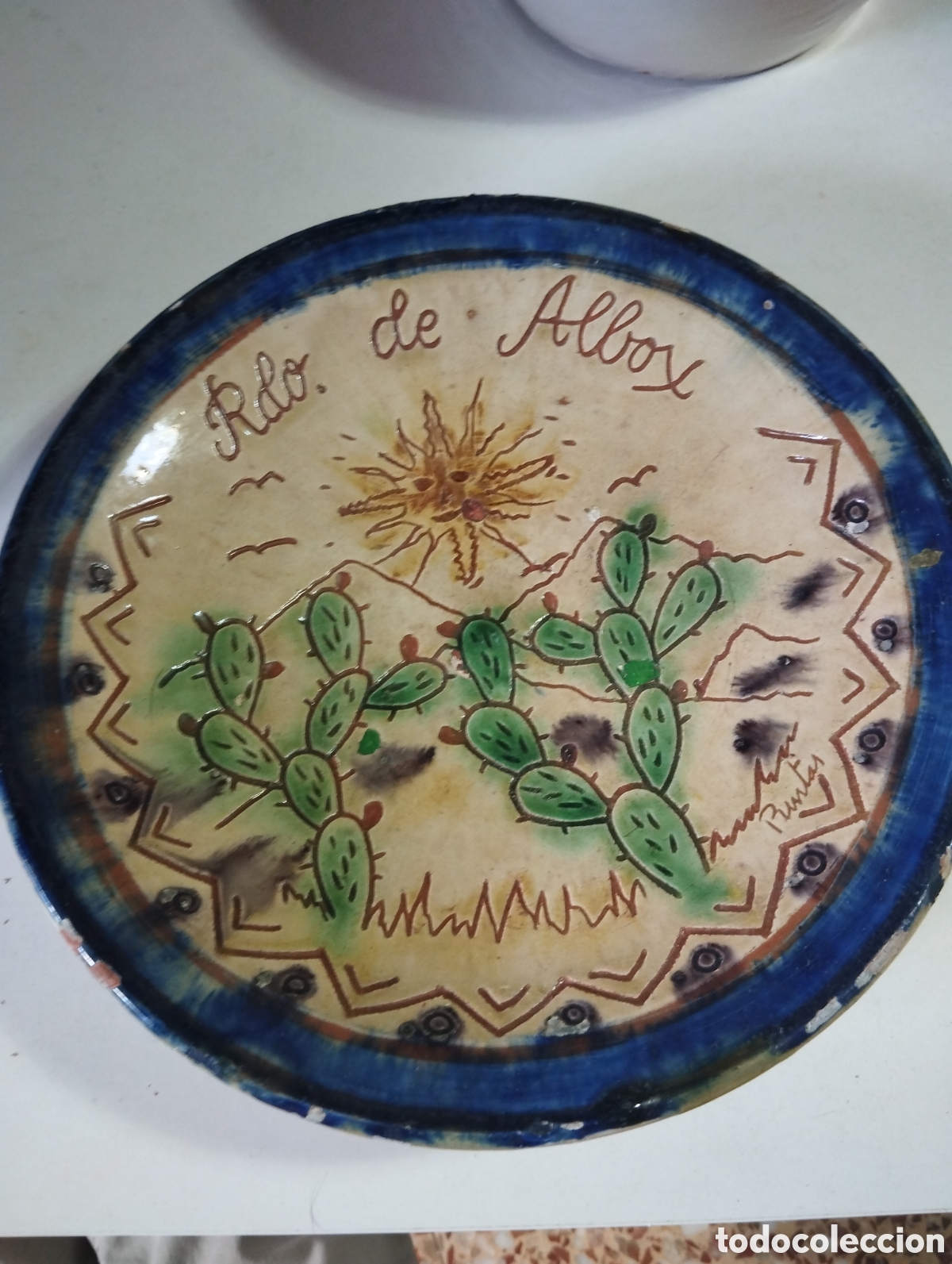 Antig&uuml;edades: Plato recuerdo de albox para colgar - Foto 1