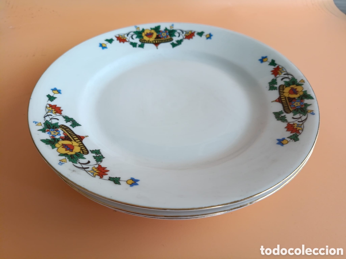 Antig&uuml;edades: 3 platos epiag df czechoslovakia - Foto 3