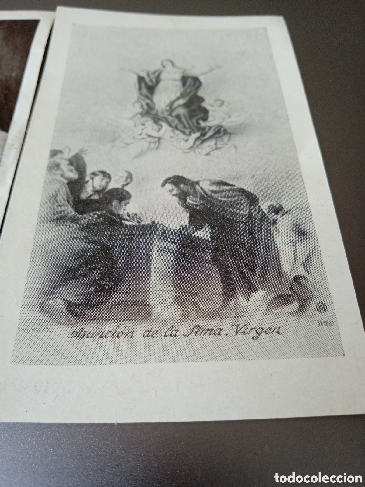 Antig&uuml;edades: Dos estampas religiosas Papa Pio XII - Foto 4