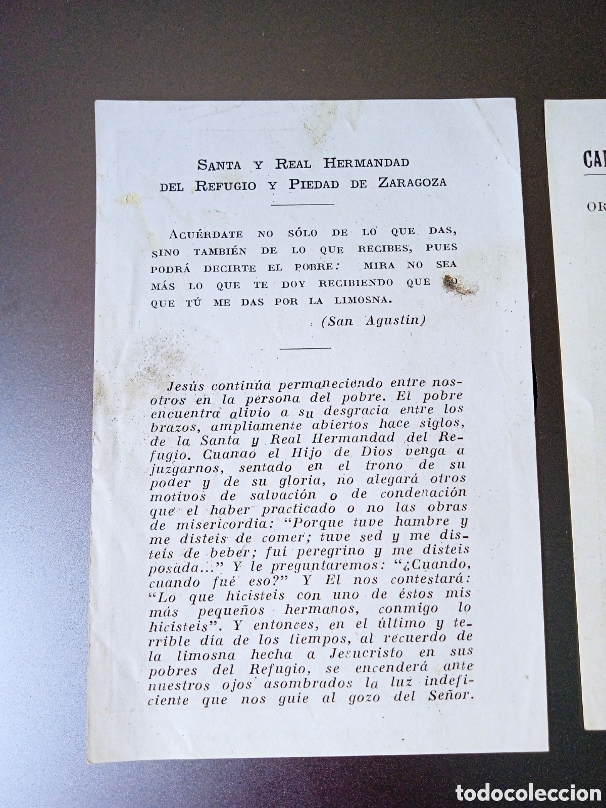 Antig&uuml;edades: Dos estampas religiosas Papa Pio XII - Foto 5