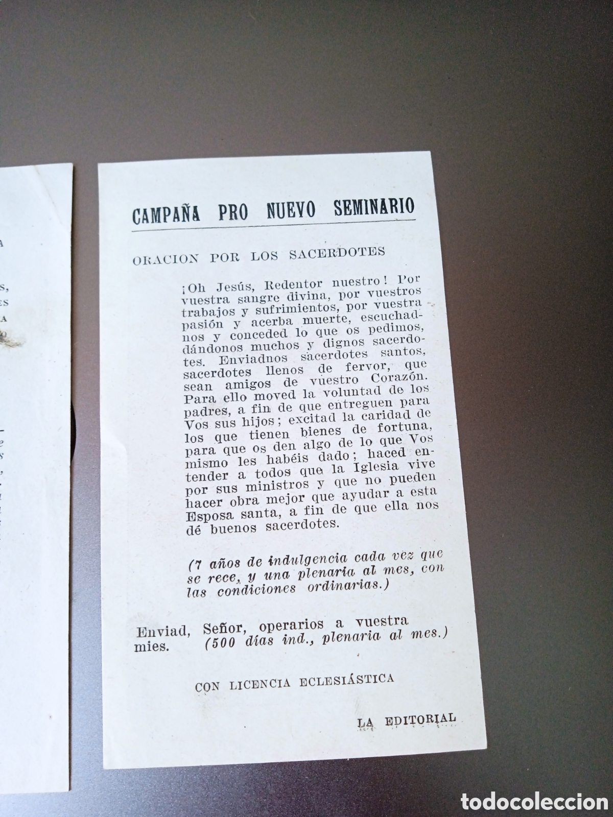 Antig&uuml;edades: Dos estampas religiosas Papa Pio XII - Foto 6