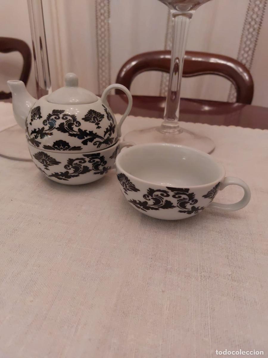 Antig&uuml;edades: TETERA Y DOS TAZAS PARA INFUSIONES/TE - Foto 2