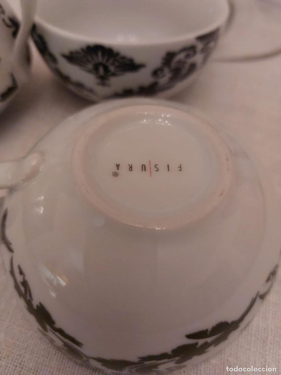 Antig&uuml;edades: TETERA Y DOS TAZAS PARA INFUSIONES/TE - Foto 4