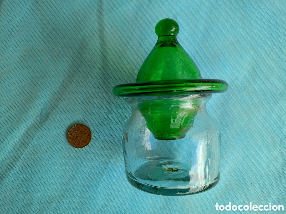 Antig&uuml;edades: RARO TARRO DE CRISTAL SOPLADO - Foto 2