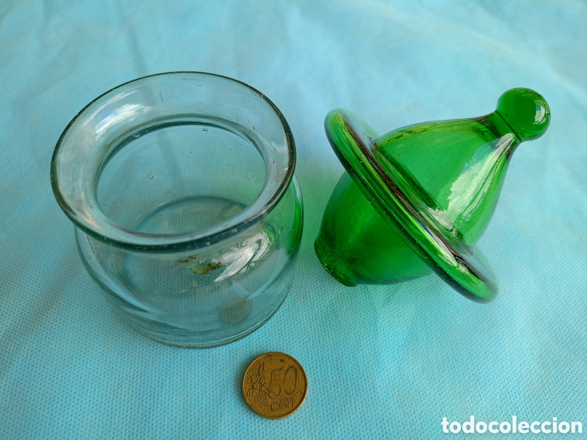 Antig&uuml;edades: RARO TARRO DE CRISTAL SOPLADO - Foto 3