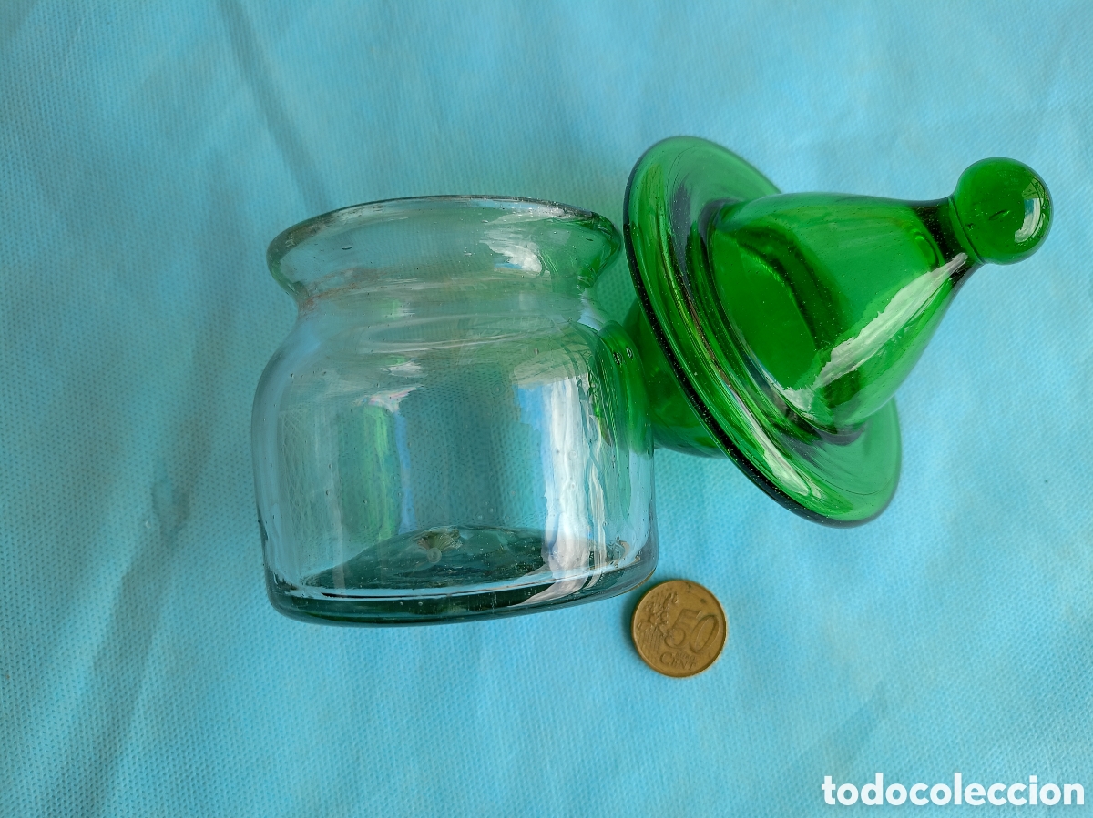 Antig&uuml;edades: RARO TARRO DE CRISTAL SOPLADO - Foto 5