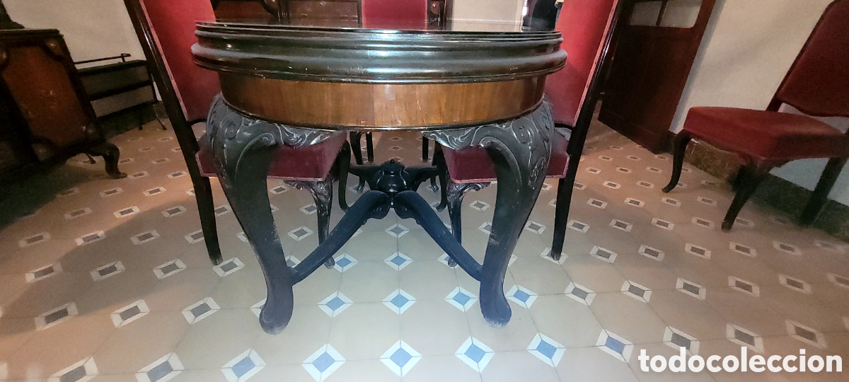 Antig&uuml;edades: CONJUNTO COMEDOR ANTIGUO - Foto 2