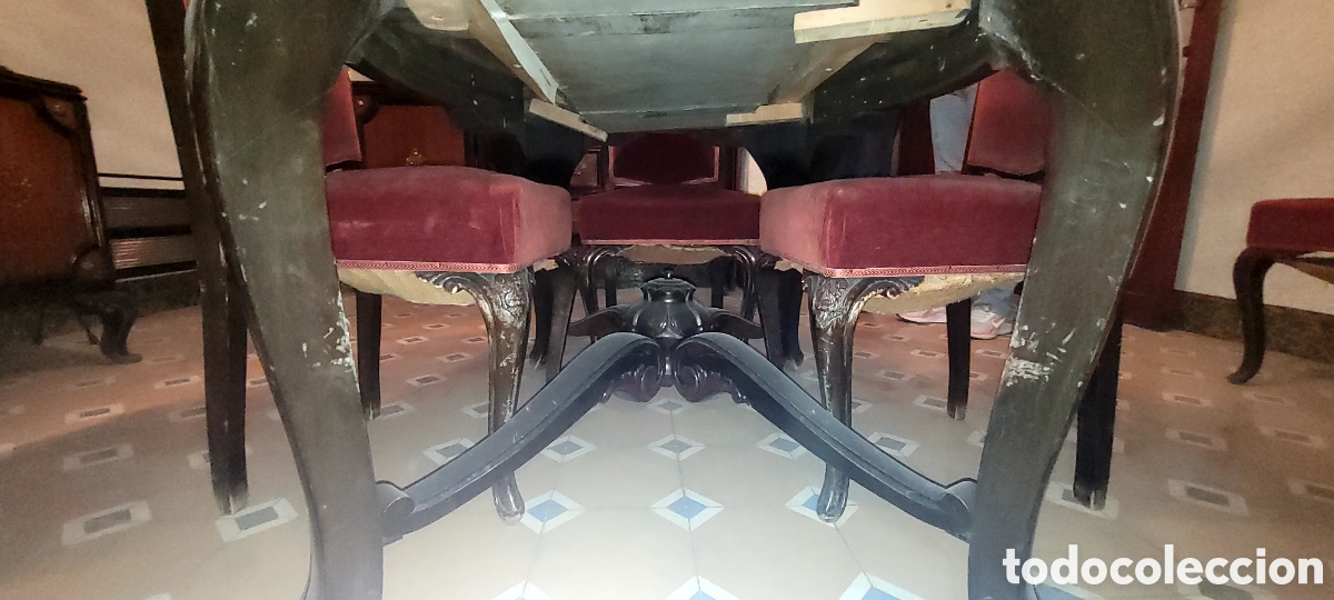 Antig&uuml;edades: CONJUNTO COMEDOR ANTIGUO - Foto 3