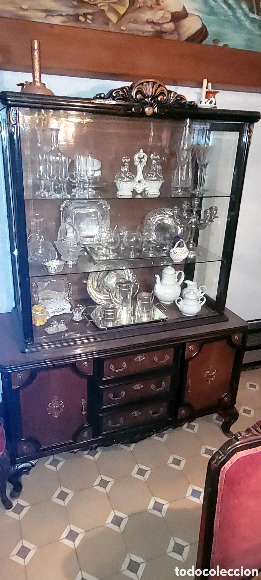 Antig&uuml;edades: CONJUNTO COMEDOR ANTIGUO - Foto 12