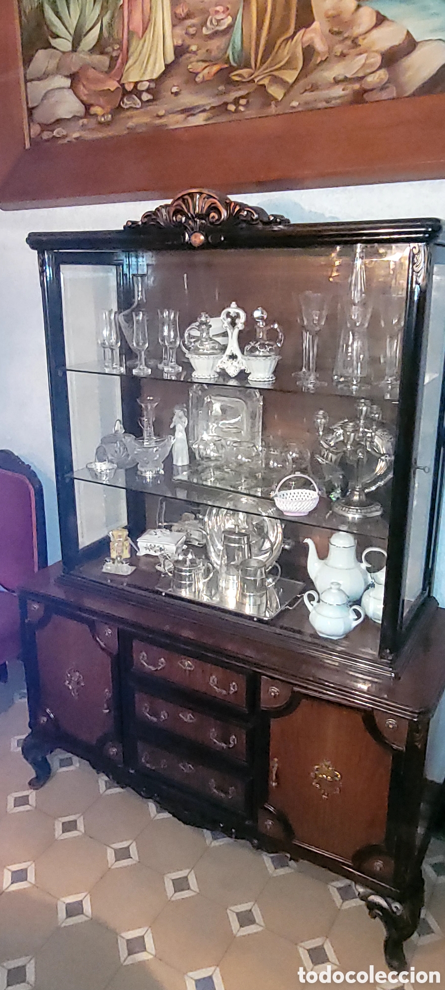 Antig&uuml;edades: CONJUNTO COMEDOR ANTIGUO - Foto 18