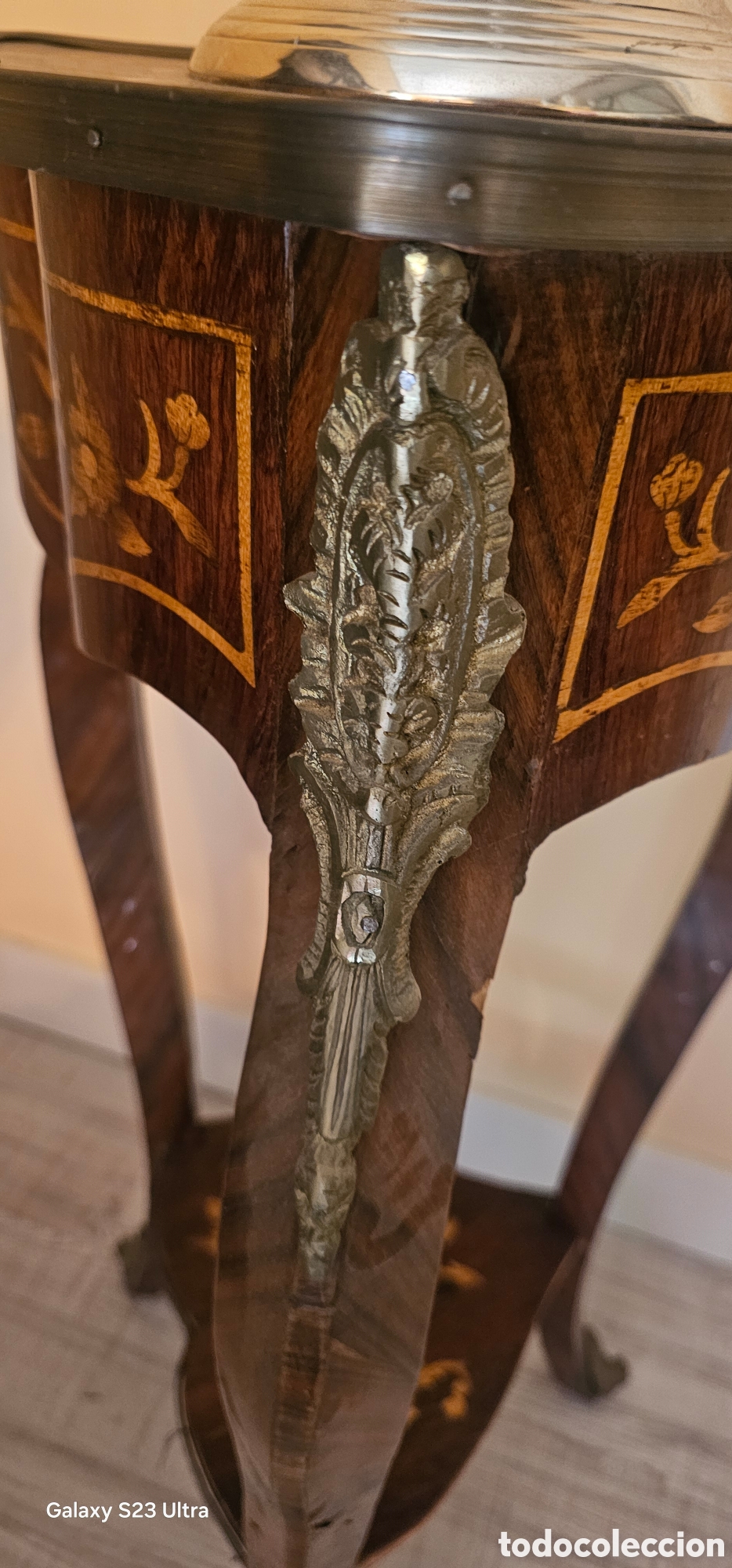 Antig&uuml;edades: PEDESTAL, PAREJA CON MARQUETER&Iacute;A - Foto 2