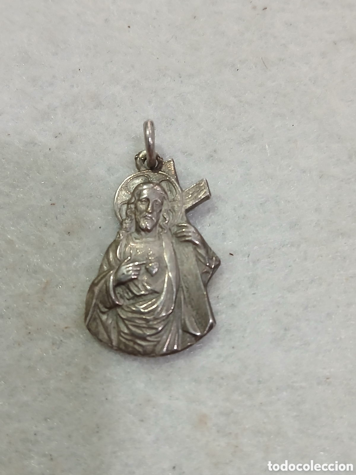 Antig&uuml;edades: Medalla religiosa cristo. (L66) - Foto 1