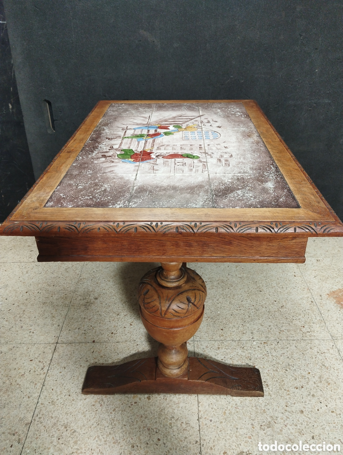 Antig&uuml;edades: ANTIGUA MESA DE SOFA - Foto 3