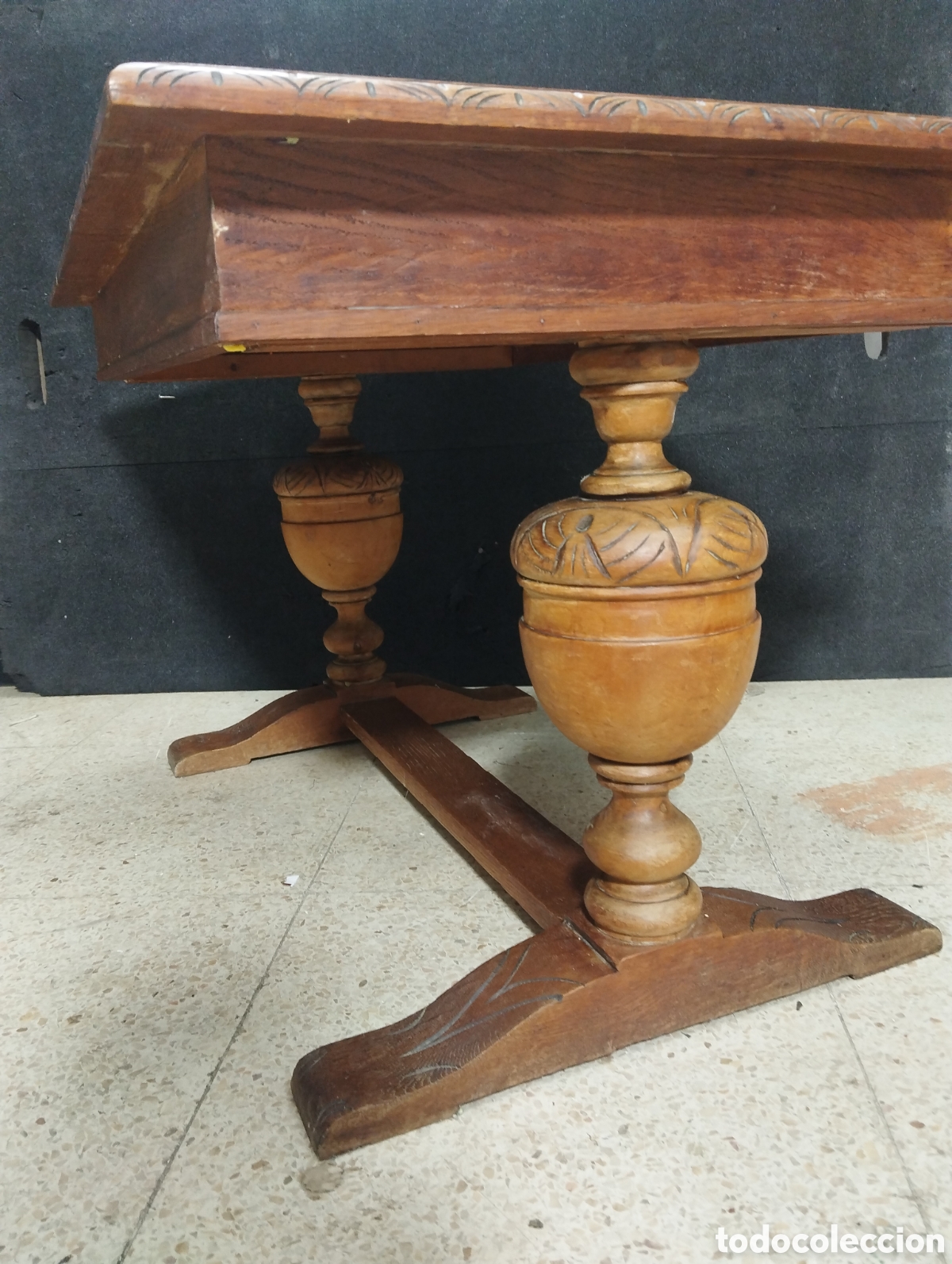 Antig&uuml;edades: ANTIGUA MESA DE SOFA - Foto 4